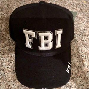 Adjustable Black FBI Hat